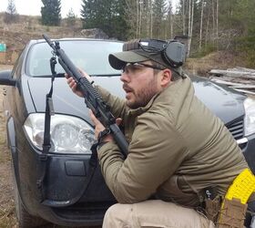 Author, teaching a vehicle tactics course in Finland with a borrowed RK 95