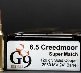 G9 Defense Launches Monolithic Super Match 6.5 Creedmoor Load