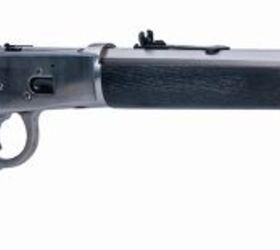 new heritage 92 lever actions familiar cowboy style firepower, Ranch Hand models come with a large loop lever and this stainless model comes with black stained furniture Heritage