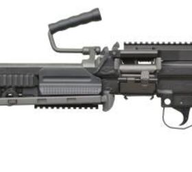 fn herstal new fn minimi mk3 light machine gun, For comparison here is the previous Mk3 Minimi with rear sight FNH