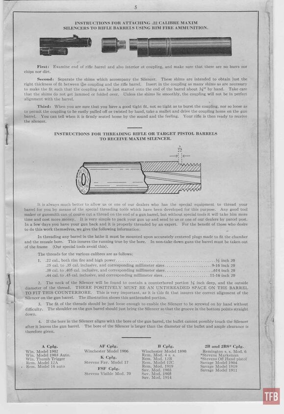 SILENCER SATURDAY 247 Maxim Silencer Catalog And Instruction Manual