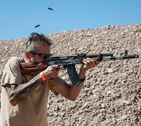 jim fuller interview parts kits war in iraq and the beginnings of the ak, Jim Fuller testing one of the AK 74s built by his company