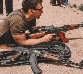 Travis Haley on the range with his Type 2 AK. The image belongs to Haley Strategic