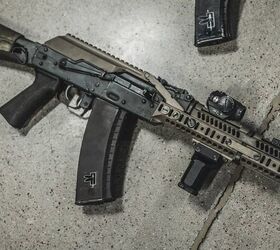AK 105 with a “scout rail” on the gas tube. The image belongs to Haley Strategic