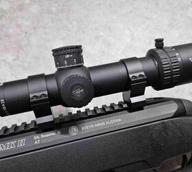 Credo 1-10x28 FFP mounted on the Scout Mk II in Leupold rings