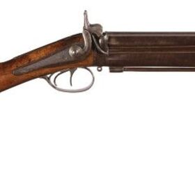 potd percussion rifle and duck bill blunderbuss combination gun