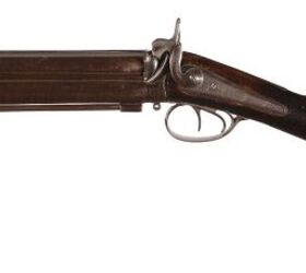 potd percussion rifle and duck bill blunderbuss combination gun