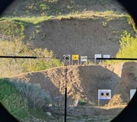 Zoomed in on the scope to show how the central crosshair lines up with the aiming black at 200 yards