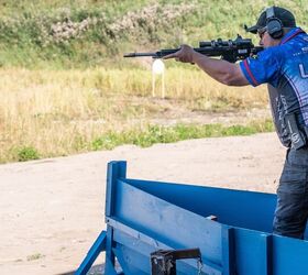 tfb interview keith garcia ipsc rifle world shoot 2024, Keith Garcia in one of the short stages which featured an empty start and a rocking boat The stage had 5 IPSC Classic paper targets spread around the area that required a minimum of 2 hits each