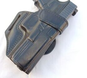 This open-top OWB holster looks and feels great, but there’s no retention to speak of.