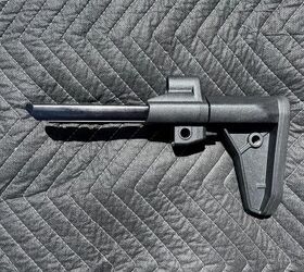 tfb review magpul sl mp5stock, Left profile of the Magpul SL MP5 stock when retracted