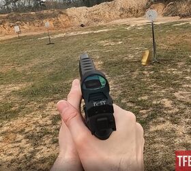 tfb review sig sauer p320 max, The Go Gun USA Gas pedal was not installed on this firearm but would have given my left thumb a small shelf to sit on