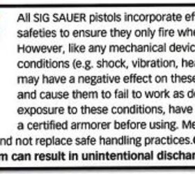 P320 user manual, shown on Pg. 9 of the Abrahams v. Sig Sauer complaint.