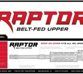 new fightlite raptor belt fed ar upper real high capacity firepower