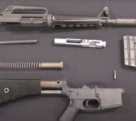 A disassembled Colt 607