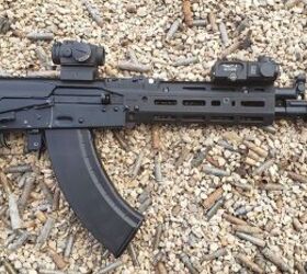 Author’s rifle with Sureshot chassis and visible/IR laser made by Zenitco