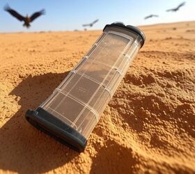 tfb review magpul tmag 30 magazines translucent olive drab hue, This is Grok s a generative artificial intelligence chatbot developed by xAI perception of a transparent AR15 magazine in direct sunlight I did ask for the extra vultures though