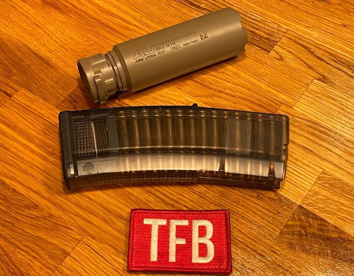 tfb review magpul tmag 30 magazines translucent olive drab hue, The new Magpul TMAGs filled up with a virgin ASE Utra QD suppressor 5 56 in FDE