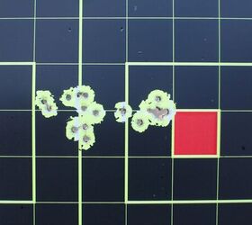 Groups 1 and 2 - you can cleanly count 10 impacts on the left group with the right group being mostly one hole with 3 distinct outliers.