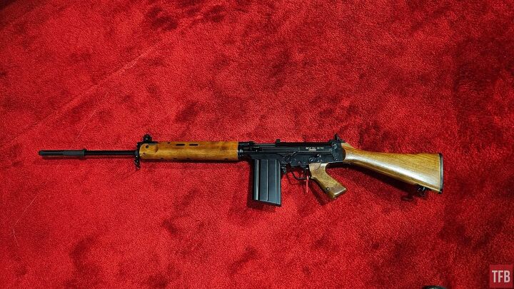 Fal Triangular Fal Wood DSA SA58 Exclusive Rifle SALE AtlanticFirearms.com