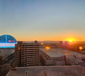 Sunrise over Las Vegas.