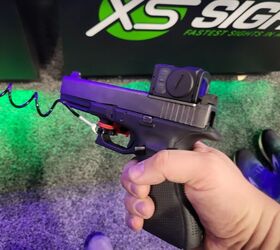 shot 2025 xs sights has new pistol offerings at shot, From a side angle you can see the sights are very much available to the shooter if they decide to switch to irons