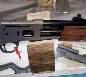 shot 2025 pedersoli makes pump action rifles great again, The Jackal44 also has a safety unlike the Lightning replica