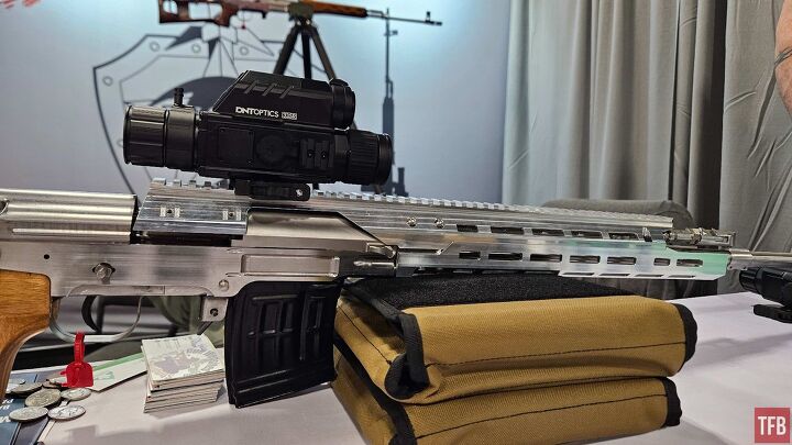 The extended handguard on the modernized variant can support optics mounting