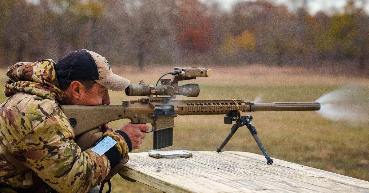 POTD: The M110 SASS With M110-PRG Suppressor In Action | thefirearmblog.com