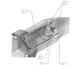 idex 2025 the russian 2b25 silent mortar, Patent image of the piston assembly of the silent mortar round 3V035