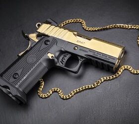 the golden brat for ccw or dictator cosplay, A Manuel Noriega style CCW piece Or for that rapper wannabe Whatever the case this nitride finish should hold up better than real gold