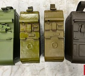 the quick reload perk ots 124 and ots 128 machine guns, Different PK series ammo cans Photo by Lynndon Schooler