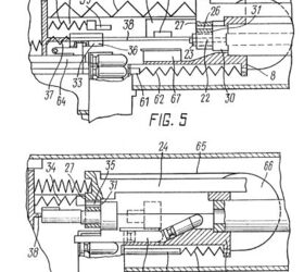 the last nail in the coffin of soviet small arms the an 94, Patent image depicting the feeding process Number 67 is the intermediate feeding position