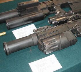 Early prototype grenade launcher. Photo credit unknown.