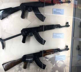 the soviet union s first flechette assault rifle the ao 27, 7 62X39mm AKs Photo by Lynndon Schooler