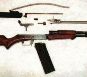 the soviet union s first flechette assault rifle the ao 27, Disassembled AO 27 Photo credit unknown