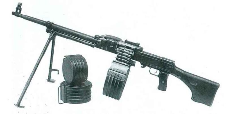 The 7.62x54 Degtyarev RPD, the KB-P-345