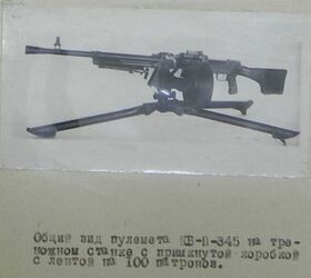 the 7 62x54 degtyarev rpd the kb p 345, KB P 345 7 62x54 machine gun with 100 round ammunition drum Photo credit unknown