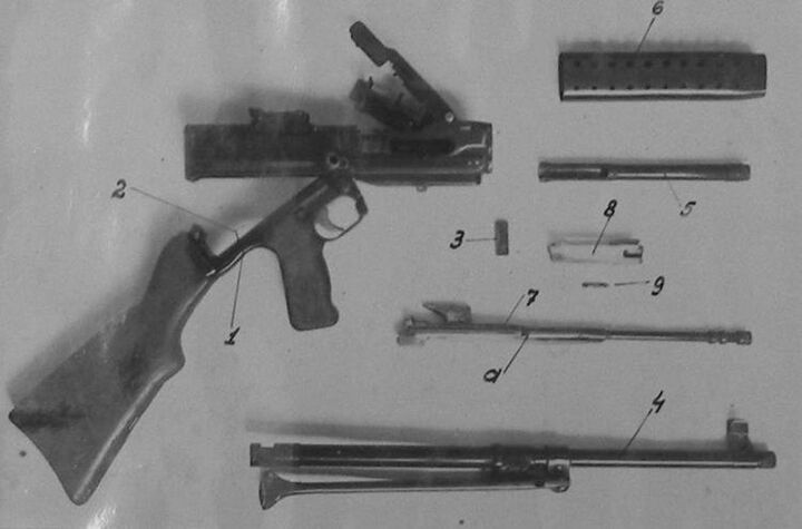 Disassembled the Afanasyev 7.62x41 light machine gun. Source: Kalashnikov Media.