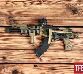 truck guns part 1 from stagecoaches to tacomas, Draco AK47 with a 7 5 barrel and a Strella inline comp