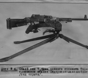 v i silin tkb 464 unified machine gun, 7 62x54 unified machine gun TKB 464 on tripod Note that the pistol grip on this version is meant to accommodate the tripod Photo credit unknown