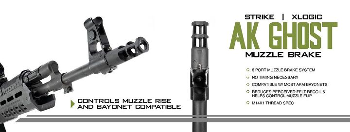 xlogic ak ghost muzzle brake widow flash hider by strike industries