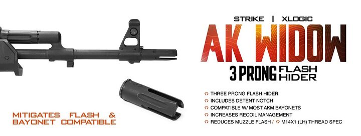 xlogic ak ghost muzzle brake widow flash hider by strike industries