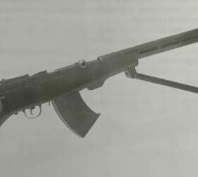 fedorov light machine guns, 7 62x54 Fedorov Degtyarev light machine gun note the vertical grip not attached and screwed in and the relocated magazine release Photo credit unknown