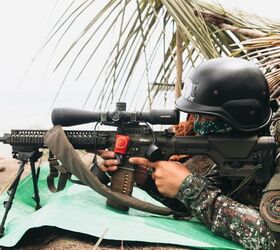 potd philippine marine with marine scout sniper rifle