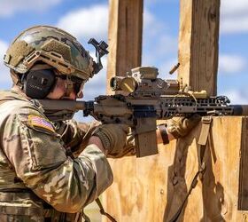U.S. Soldiers assigned to the 4th Battalion, 118th Infantry Regiment, 218th Maneuver Enhancement Brigade, South Carolina Army National Guard, conduct an Integrated Training Weapons Strategy qualification table for the newly fielded XM7 and XM250, June, 2024 (U.S. Army National Guard photo by Spc. Turner Horton)