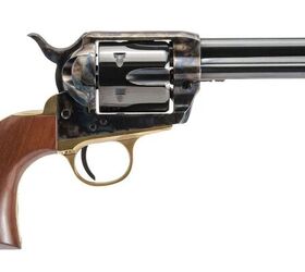 It’s a revolver that can shoot off the 9x19mm loads that are taking up space in your cabinet. [Cimarron]