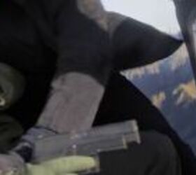Sig P226R in helicopter fight scene