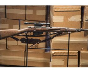 Exhibit Showing a Duplicate Copy of the 6.5 x 52 Mm Italian Carcano M91/38 Bolt-Action Rifle, Equipped with a 4x Hollywood Brand Scope, Used by Lee Harvey Oswald, the Presumptive Assassin of President John F. Kennedy on Nov. 22, 1963, in Dallas, Texas - Original Digital File | Library of Congress.