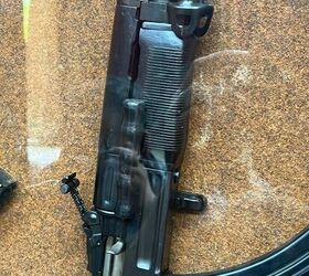 experimental zastava m65 light machine gun, M65 here showing the barrel change lever straight from the M26 and M37 This required pushing the rear sight back By Lynndon Schooler